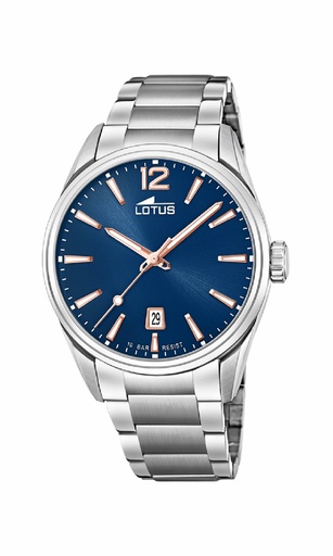 [18692/2] Reloj Lotus Chrono Hombre Acero Esfera Azul 18692/2
