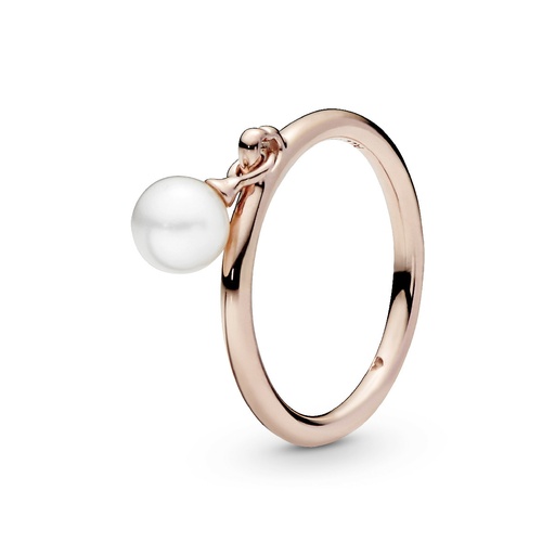 [187525P-50] Anillo Pandora Rose Perla Contemporánea 187525P