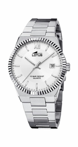 [18835/1] Reloj Lotus Freedom Hombre Acero esfera blanca