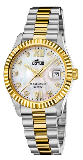 [18931/1] Reloj Lotus Mujer Acero Bicolor Esfera Nácar