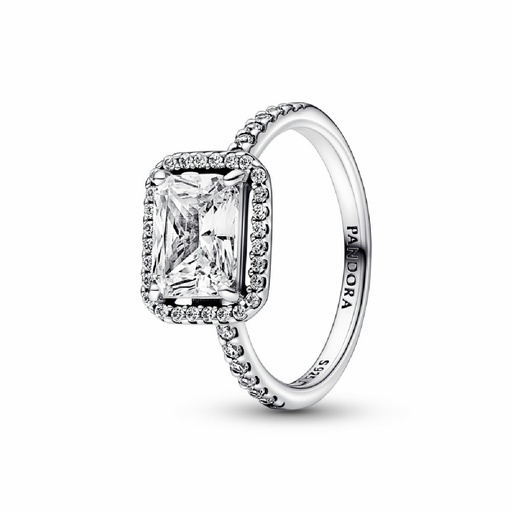 Anillo Pandora Halo Rectangular Brillante 192391C01