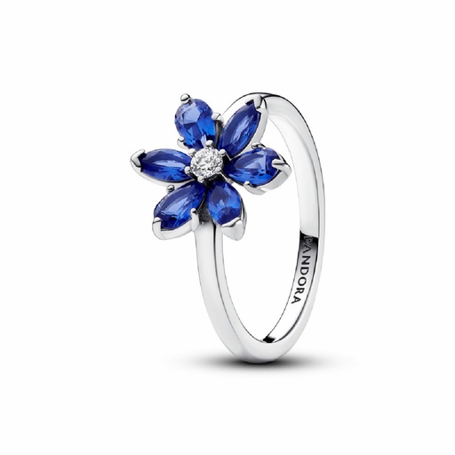Anillo Pandora Racimo de Herbario Brillante Azul
