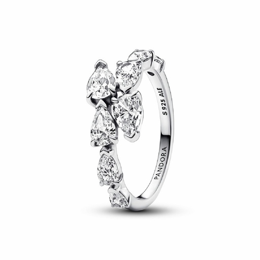 Anillo Pandora Banda Superpuesta Brillante 193004C01