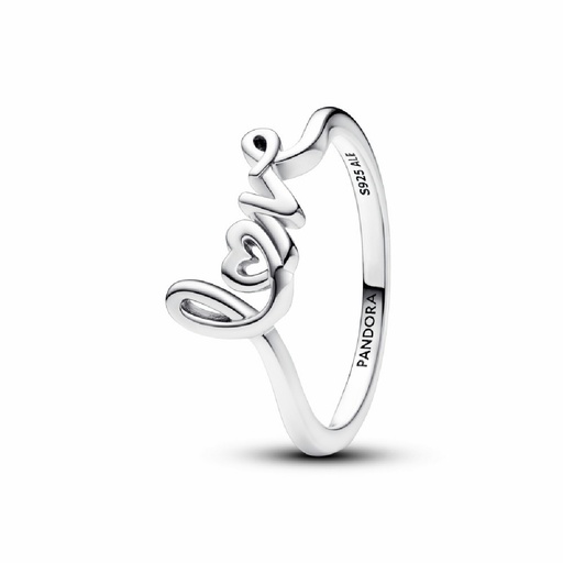Anillo Pandora Love Escrito a Mano 193058C00
