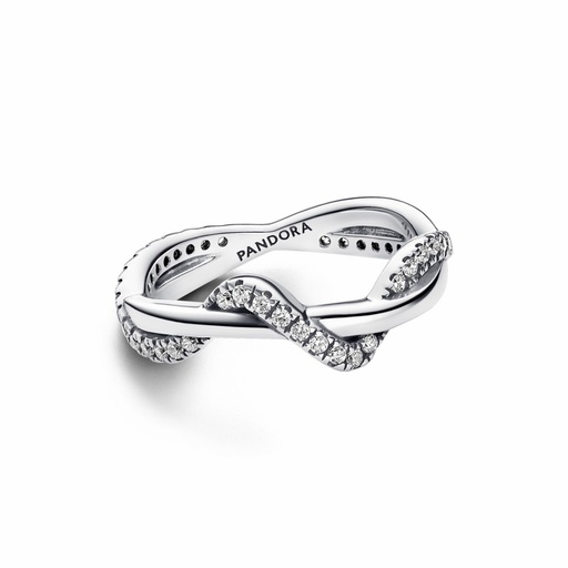 Anillo Pandora Ola Brillante Entrelazada 193098C01