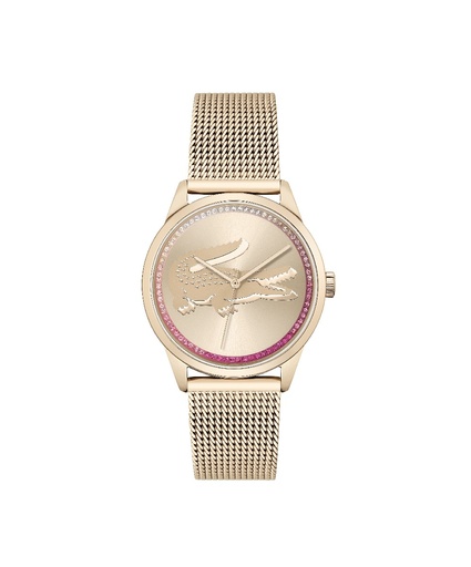 [2001261] Reloj Lacoste Mujer Ladycroc Analógico Acero IP Dorado 2001261