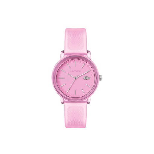 [2001362] Reloj Lacoste mujer LC 12.12 de silicona petit piqué rosa