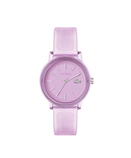 [2001362] Reloj Lacoste mujer LC 12.12 de silicona petit piqué rosa