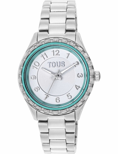 [200351082] Reloj Tous Niña T-Bear Analógico Acero Inoxidable Dial Menta 200351082
