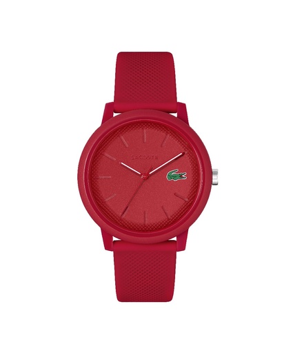 [2011173] Reloj Lacoste Unisex 12.12 Analógica Silicona Roja 2011173