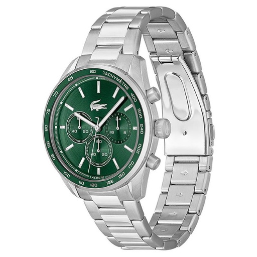 [2011346] RELOJ LACOSTE HOMBRE BOSTON PLATEADO Y VERDE