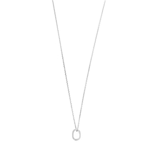 [213CH084] Charm Plata Rodio Anilla con Cadena 213CH084