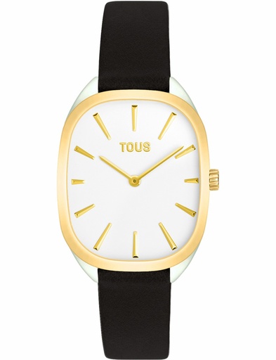 [3000136300] Reloj Tous Heritage Negro y Dorado Analógico Mujer 3000136300