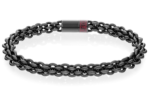 [2790523] Pulsera Tommy Hilfiger Hombre Circles Acero IP Negro 2790523