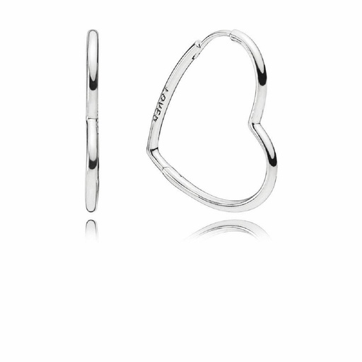[297822] Pendientes Pandora Aro Corazones de Amor Asimétricos
