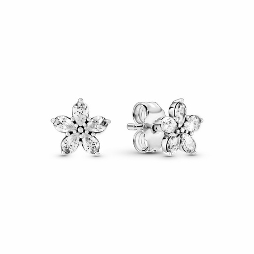 [299239C01] Pendientes Pandora Flor Transparente