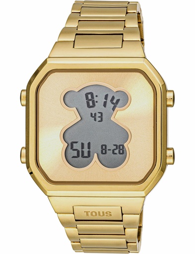 [3000134300] Reloj Tous Mujer D-Bear Digital Acero IP Dorado Oso 3000134300
