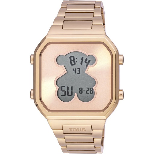 [3000134400] Reloj Tous Mujer D-Bear Digital Acero IP Rosa Oso 3000134400