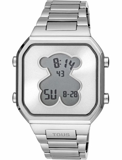 [3000134500] Reloj Tous Mujer D-Bear Digital Acero Plateado 3000134500
