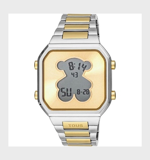 [3000134600] RELOJ TOUS MUJER D-BEAR ACERO Y DORADO DIGITAL MUJER