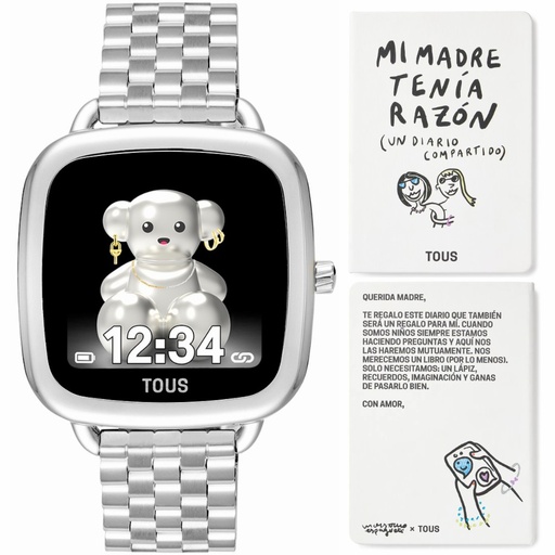 [3000135800] Reloj Tous Smartwatch D-Connnect Plateado Acero 3000135800