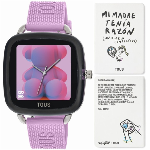 [300358080] Reloj Tous Smartwatch Mujer D-Connect Correa Silicona Rosa 300358080