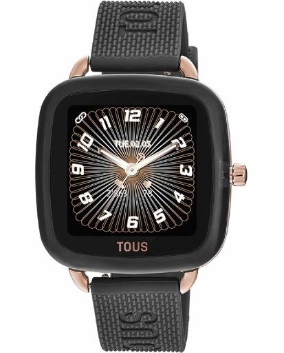 [300358082] Reloj Tous Smartwatch D-Connect unisex con correa de silicona negra