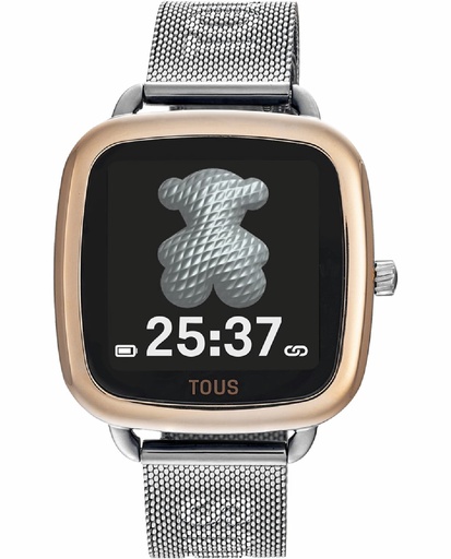 [300358085] Reloj Tous Smartwatch D-Connect Mujer acero IP rosa y brazalete de acero