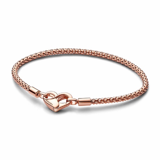 Pulsera Pandora Moments Rose Cierre corazón