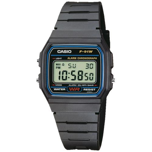 [F-91W-1YEG] Reloj Casio Unisex Resina F-91W-1YEG