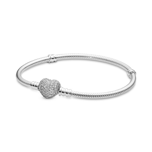 Pulsera Pandora Moments Cierre Corazón Circonitas
