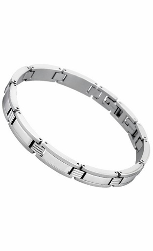 [LS1589-2/1] Pulsera Lotus Style Men in Black Acero LS1589-2/1