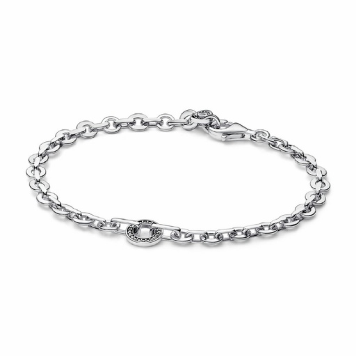 Pulsera Pandora Signature Cadena Gruesa Pavé