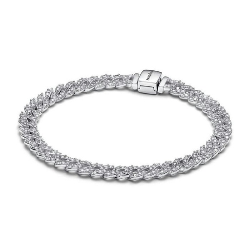 Pulsera Pandora de Cadena Pavé Cuban Timelles