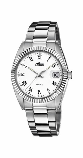 [15196/1] Reloj Lotus Hombre Excellent Analógico Acero Esfera blanca 15196/1