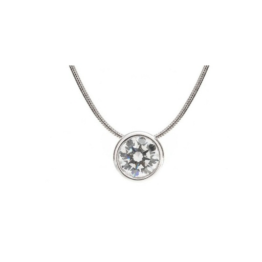 [WC009/0.75] Colgante Camaleoni Potala Plata Rodio Chaton WC009/0.75