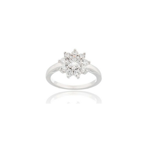 [WS048/19] Anillo Camaleoni Chambord Plata Rodio Roseta WS048/19