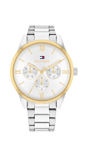 [1782744] Reloj Tommy Hilfiger Mujer Camille Multifunción Acero Bicolor Plateado IP Dorado 1782744