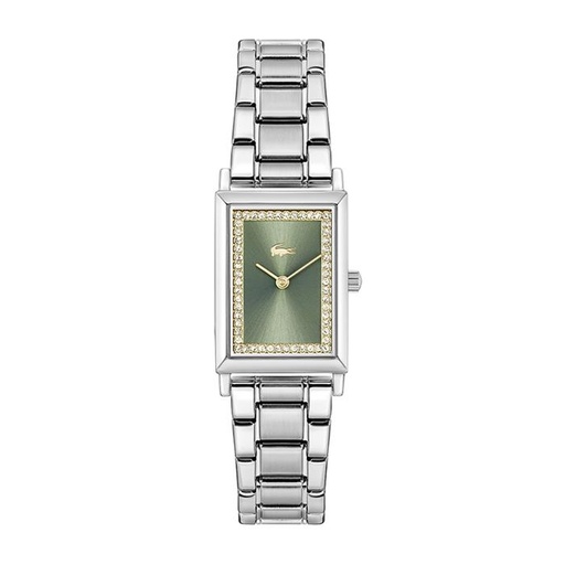 [2001406] RELOJ LACOSTE MUJER CATHERINE PLATEADO Y VERDE