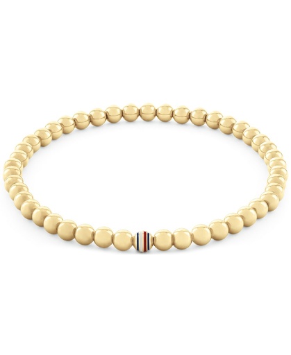 [2780938] PULSERA TOMMY HILFIGER BOLITAS ACERO INOX BAÑO ORO MUJER