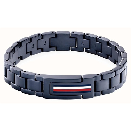 [2790598] Pulsera Tommy Hilfiger Hombre Acero Azul y Bandera 2790598