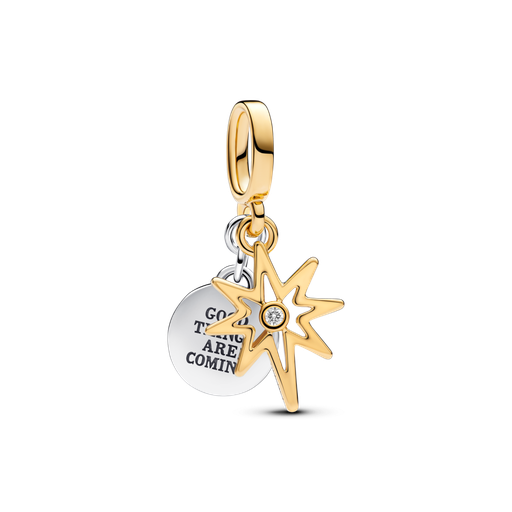 [763588C01] Charm Colgante Pandora Grabable Estrella Polar con diamante sintético 