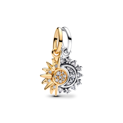 [763585C01] Charm Colgante Pandora Divisible Sol y Luna 