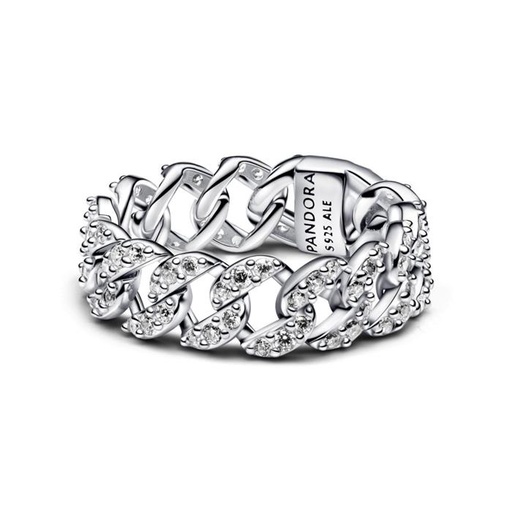 Anillo Pandora Cadena Cubana Pave
