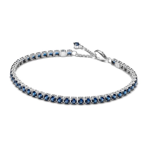 [591469C02-18] Pulsera Pandora Tenis Azul Brillante
