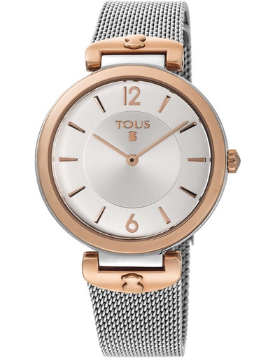 [700350285] Reloj Tous Mujer S-Mesh Acero Bicolor Plateado/Rose 700350285