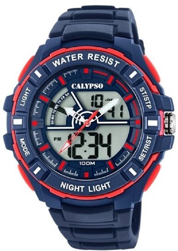 [K5769/2] Reloj Calypso Hombre Street Style Resina Azul y Rojo K5769/2