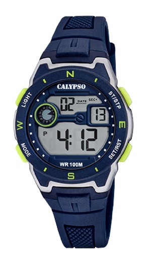 [K5853/3] Reloj Calypso Hombre Cruxh Digital Crush Silicona Azul K5853/3