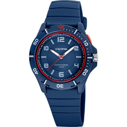 [K5857/5] Reloj Calypso Hombre Swee Time Analógio Caucho Azul K5857/5