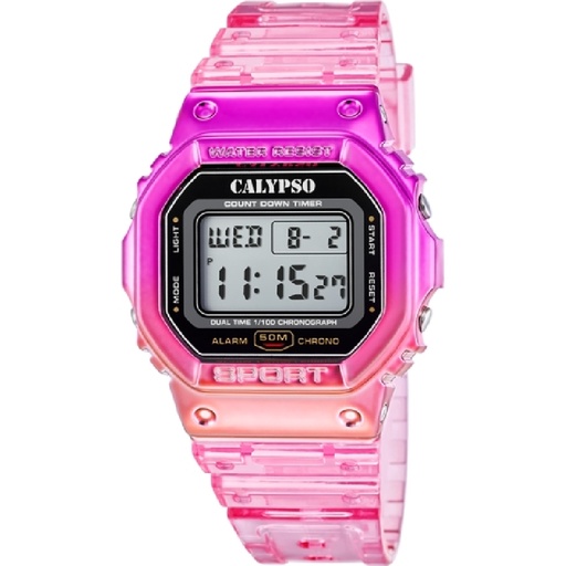 [K5874/1] Reloj Calypso Mujer Digital Splash Rosa 